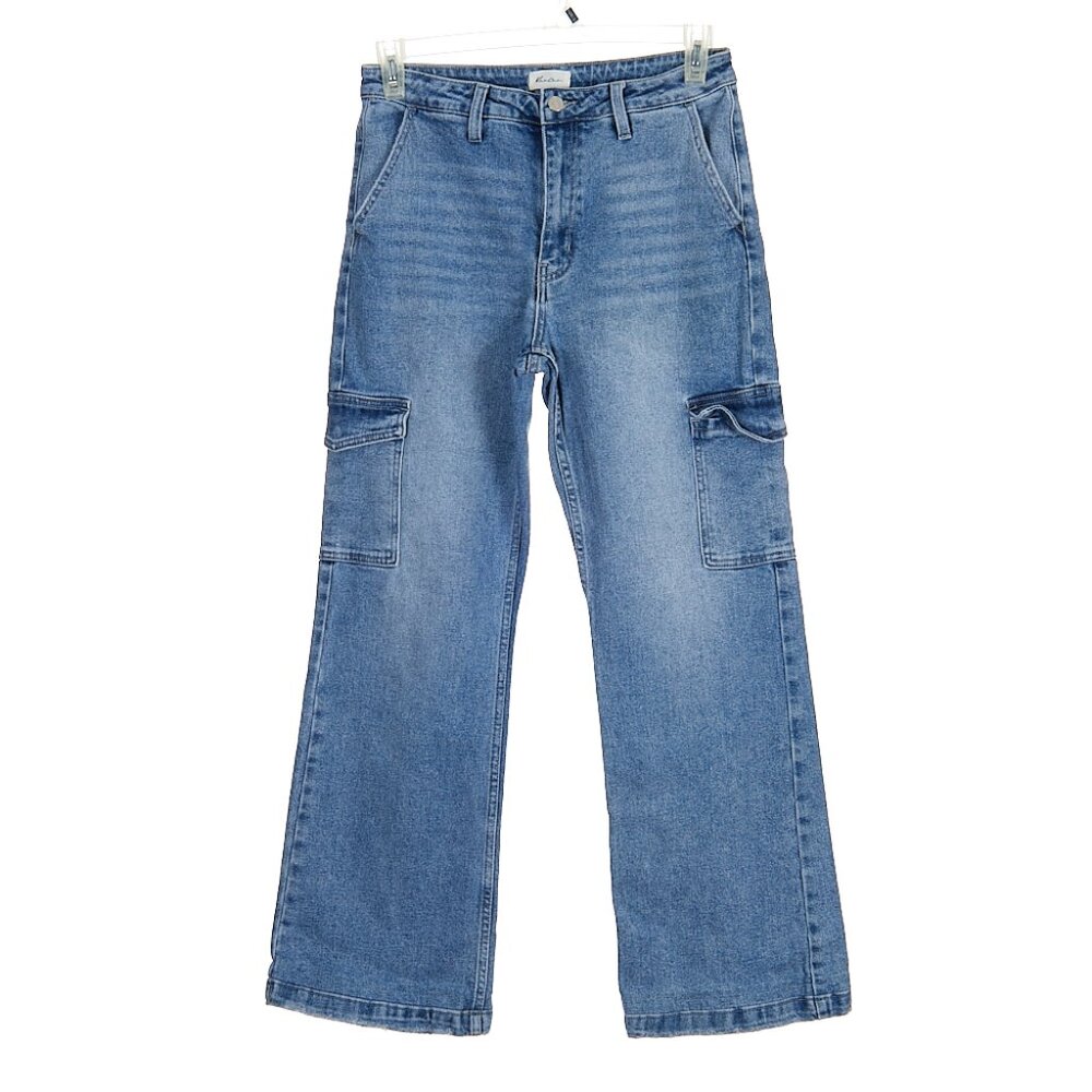 Kancan Aspen High Rise Wide Flare Jeans Women's 28 - Picture 2 of 6